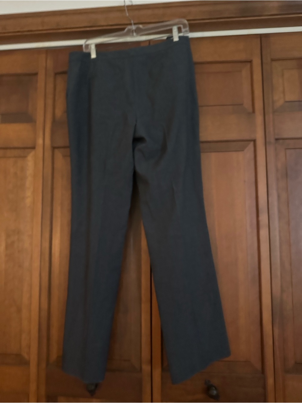 Calvin Klein Women's Straight-Leg Trousers in Charcoal